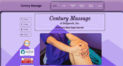 Desktop Screenshot of centurymassage.com
